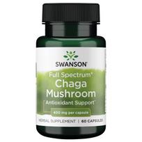 caga - Swanson Chaga (Čaga) 400 mg 60 kapsulių - 1 nuotrauka
