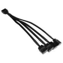 Alphacool Y-Splitter ARGB 3-pin 4x 3-pin 0.15m Juodas (Black)