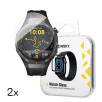 huawei watch gt pro 5 - Wozinsky Full Glue Apsauginis stiklas Huawei Watch GT 5 / GT 5 Pro / GT 4 / GT 4 Pro / GT 3 / GT 3 Pro 42mm (2 vnt.) - 1 nuotrauka
