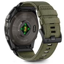 „fēnix 8“ - Tech-Protect Nylon Classic Strap for Garmin Fenix 5X / 5X Plus / 6X / 6X Pro / 7X / 8, Žalias (Olive Green) - 1 nuotrauka