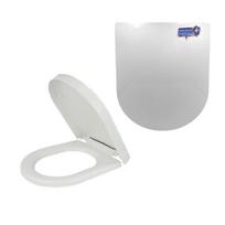 universalus dangtis - EF Lėtai nusileidžiantis klozeto dangtis EF-6002SD, balta (White) - 1 nuotrauka
