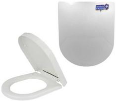 universalus dangtis - EF Lėtai nusileidžiantis klozeto dangtis EF-6002SD, balta (White) - 2 nuotrauka