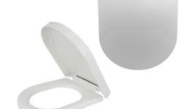 universalus dangtis - EF Lėtai nusileidžiantis klozeto dangtis EF-6002SD, balta (White) - 3 nuotrauka