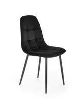 domoletti kede - Valgomojo kėdė Metal Chairs K417, juoda (Black) - 2 nuotrauka