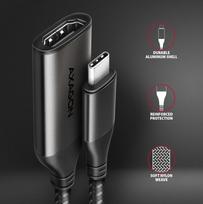 usb c hdmi adapteris - AXAGON RVC-HI2M USB-C -> HDMI 2.0 adapter 4K/60Hz Aluminum, 25cm cable - 3 nuotrauka