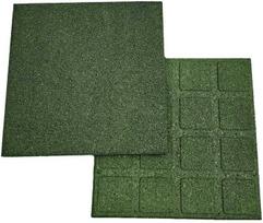 grindu dangos gumine - Guminė plytelė, 50 x 50 x 3 cm, žalia (Green) - 2 nuotrauka