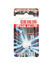 baterijos maxell - Maxell CR1616, 3V, 1 vnt. - 2 nuotrauka