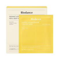 biodance radiant vita niacinamide real deep mask - BIODANCE Radiant Vita Niacinamide Real Deep Mask Sheet - veido kaukė su vitaminu C ir niacinamidu, 1 vnt - 1 nuotrauka