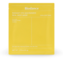 biodance radiant vita niacinamide real deep mask - BIODANCE Radiant Vita Niacinamide Real Deep Mask Sheet - veido kaukė su vitaminu C ir niacinamidu, 1 vnt - 3 nuotrauka