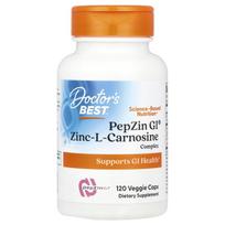 pepzin - DOCTOR'S BEST PepZin GI, Cinko-L-karnozino kompleksas, 120 kapsulių - 1 nuotrauka