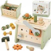 viga polarb - Viga Toys PolarB Medinės dirbtuvės, 3-in-1 - 2 nuotrauka