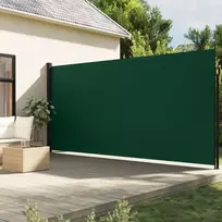 vidaXL Ištraukiama šoninė markizė, tamsiai žalia (Dark Green), 200x500 cm