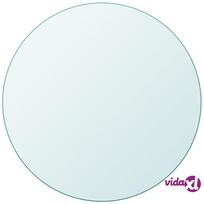 vidaXL Stalviršis, grūdintas stiklas, apvalus, 300 mm, Skaidrus (Transparent)
