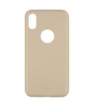 Tellur Cover Slim Synthetic Leather for iPhone X/XS auksinis