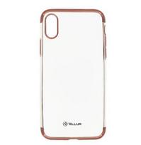 Tellur Cover Silicone Electroplated for iPhone X/XS rose auksinis