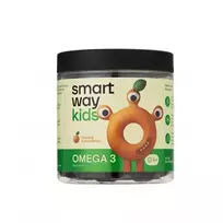 SMART WAY KIDS OMEGA-3, apelsinų skonio, 60 guminukų