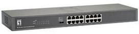 tinklo sakotuvas 10 - LevelOne 16-Port Fast Ethernet Switch FSW-1650 - 1 nuotrauka