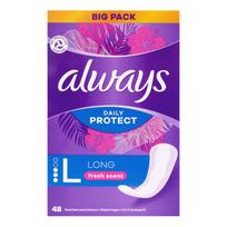 daily paketai - ALWAYS Daily Protect Long Fresh Scent, 48 vnt. - 1 nuotrauka