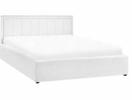 Beliani Lova Ottoman Boucle MONTLAUR, 160 x 200 cm, pilka (Grey)