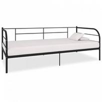 vidaXL Lovos rėmas, 90x200 cm, juodas (Black)