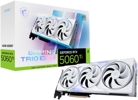 geforce rtx 5060 - MSI GeForce RTX 5060 Ti 16GB GDDR7 GAMING TRIO OC Baltas (White) - 1 nuotrauka