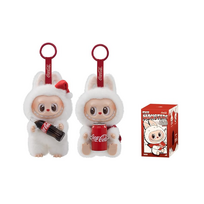 zaislai monstrai labubu - Pliušinis žaislas Labubu Monsters su pakabuku - Coca Cola (Coca Cola) - 1 nuotrauka