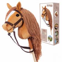 hobby horsing - HOPPIHORSE Minkštas žaislas ant kiju A3 Kaštoninis (Chestnut) - 1 nuotrauka