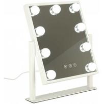 led veidrodis makiazui - Roger LED makiažo veidrodis 30x40 cm su USB jungtimi - 2 nuotrauka