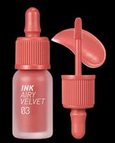 lupu tintas - Peripera Ink Airy Velvet lūpų dažai 4 g 003 Cartoon Coral - 3 nuotrauka
