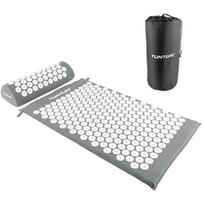akupunkturinis kilimelis - Tunturi Acupressure masažinis kilimėlis 14TUSYO068, Pilkas (Grey) - 2 nuotrauka