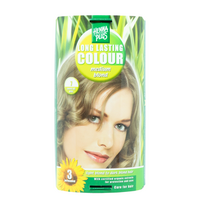 ilgalaikiai su 9 ekologiskais - Hennaplus ilgalaikiai plaukų dažai - 7 Vidutinė Blondinė (Medium Blonde) 100 ml - 3 nuotrauka