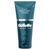 gillette body intimate - Gillette Body & Intimate 2in1 Skutimosi kremas ir valiklis, 177 ml - 1 nuotrauka