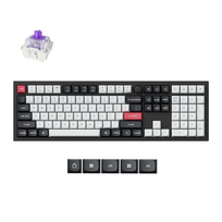 he klaviatura - Keychron Q6 HE Wireless (Q6H-M1) - US išdėstymas - Hot-Swappable Gateron Magnetic Nebula - Carbon Juodas (Juoda) - 2 nuotrauka