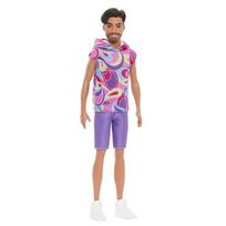 barbie ken - Mattel Barbie Fashionistas Kenas madistas violetiniais šortais, HRH26 - 2 nuotrauka