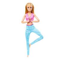 plaukai lelei - Lėlė Mattel Barbie Made to Move, Šviesūs plaukai (Blonde), HRH27, 29 cm - 2 nuotrauka