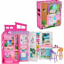 barbes priedai - Mattel Barbie HRJ76 lėlių namelis su priedais - 3 nuotrauka