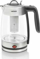 kettle tea - Haeger EK-22F.020A 1.8L Nerūdijančiojo plieno/Skaidri (Stainless Steel/Clear) - 2 nuotrauka