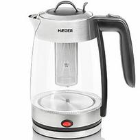 kettle tea - Haeger EK-22F.020A 1.8L Nerūdijančiojo plieno/Skaidri (Stainless Steel/Clear) - 3 nuotrauka