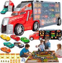 zaidimu stalo kilimelis - MALPLAY žaislinis sunkvežimis su 6 automobiliais ir žaidimo kilimėliu - 1 nuotrauka