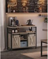 Vasagle Sandėliavimo spinta, šviesiai pilka (Light Gray), su 2 stumdomomis durimis