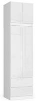 Spinta Akord S60, balta (White), 60 cm x 51 cm x 234 cm