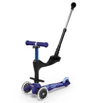 mini micro paspirtukas - MICRO 3in1 Deluxe Plus LED Paspirtukas, Mėlynas (Blue) - 2 nuotrauka