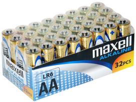 baterijos maxell - Maxell AA LR6 Šarminės baterijos 32 vnt. - 2 nuotrauka