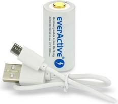 EverActive 16340 RCR123A 3.7V 700mAh Li-Ion mikro USB akumuliatorius