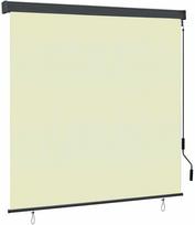 vidaXL Lauko roletas 160 x 250 cm, kreminė (Cream)
