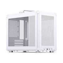 micro atx korpusas - Jonsbo C6 MAX Mini Micro-ATX korpusas Grūdintas stiklas - Baltas (White) - 1 nuotrauka