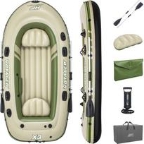 pripuciama baidare - Bestway Voyager X3, 294 x 137 cm, 3 asmenų pripučiamas pontonas su irklais 65164 - 2 nuotrauka