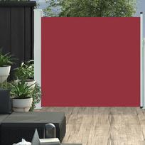 vidaXL Ištraukiama šoninė kiemo pertvara, raudona (Red), 170x300 cm