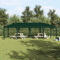 Šventės palapinė vidaXL Žalia (Green) 8x4 m PE