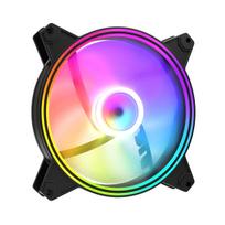 140mm fan reverse - Modecom Volcano Apex 140 ARGB Juodas (Black) Reverse Fan - 1 nuotrauka